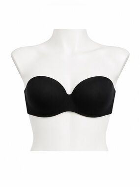 Size 38DD Victoria’s Secret Women’s Body By Victoria Lined Strapless Bra Black